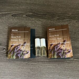 Westin Sleep Well Lavender Essential Oil Balm Rollerball Chamomile .1 oz Set Duo